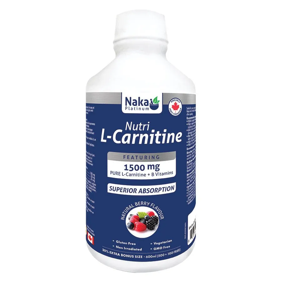 Naka Platinum Nutri L-Carnitine 600mL (500 100 Free)
