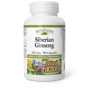 Natural Factors Siberian Ginseng 250mg 90 Capsules