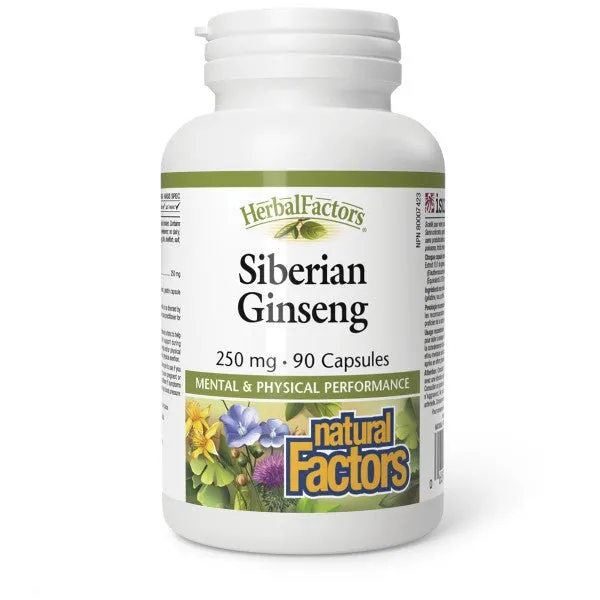 Natural Factors Siberian Ginseng 250mg 90 Capsules