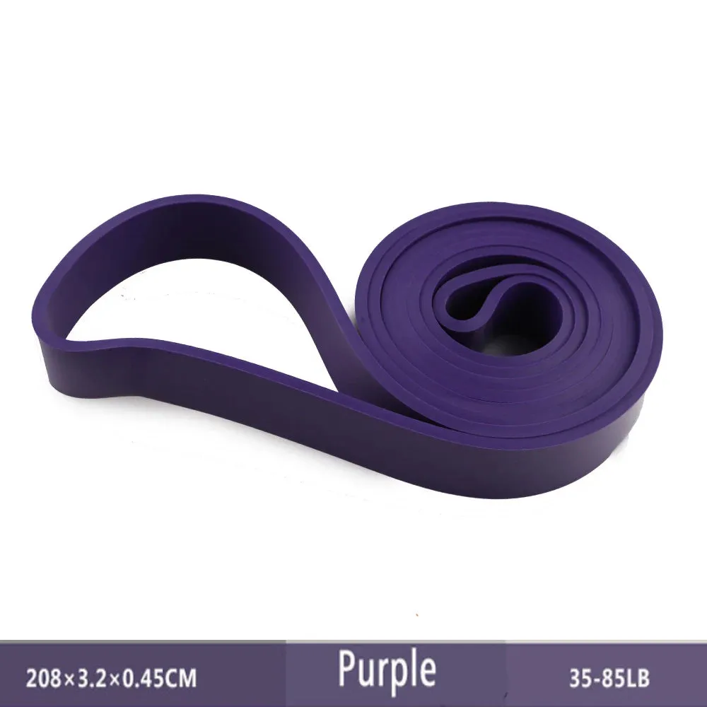 Natural Rubber Resistance Bands - 41" (208cm) for Fitness