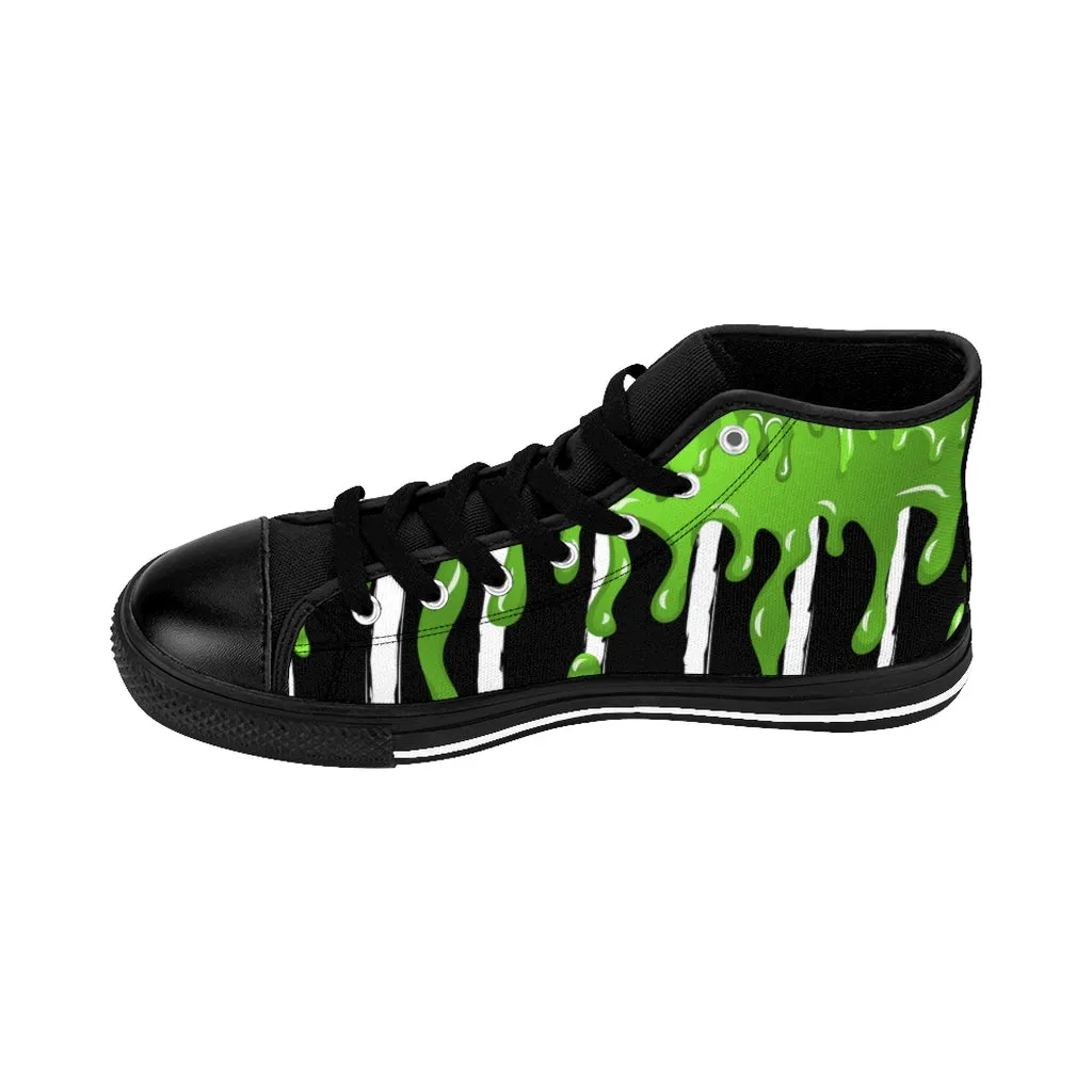 Never Trust the Living Women's High-top Sneakers / Beetlejuice / Slim / All Over Print