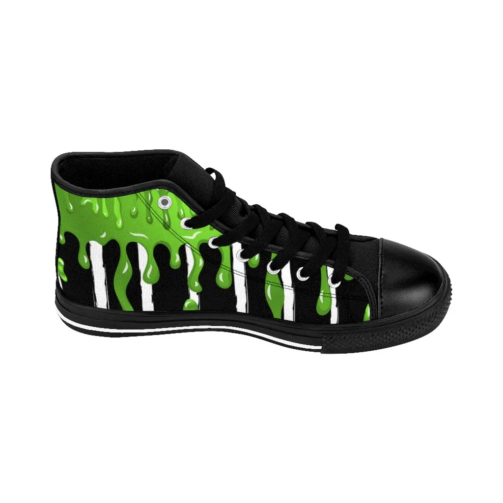 Never Trust the Living Women's High-top Sneakers / Beetlejuice / Slim / All Over Print