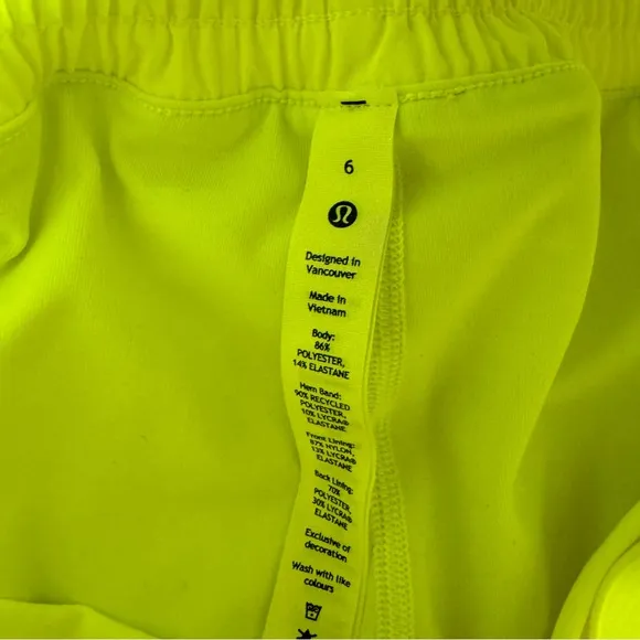 NEW Lululemon Hotty Hot High-Rise Skirt Highlight Yellow