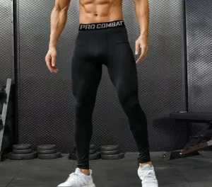 New Mens Pro Combat Compression Base Layer Workout Leggings Gym Sports Training Pants Sz M