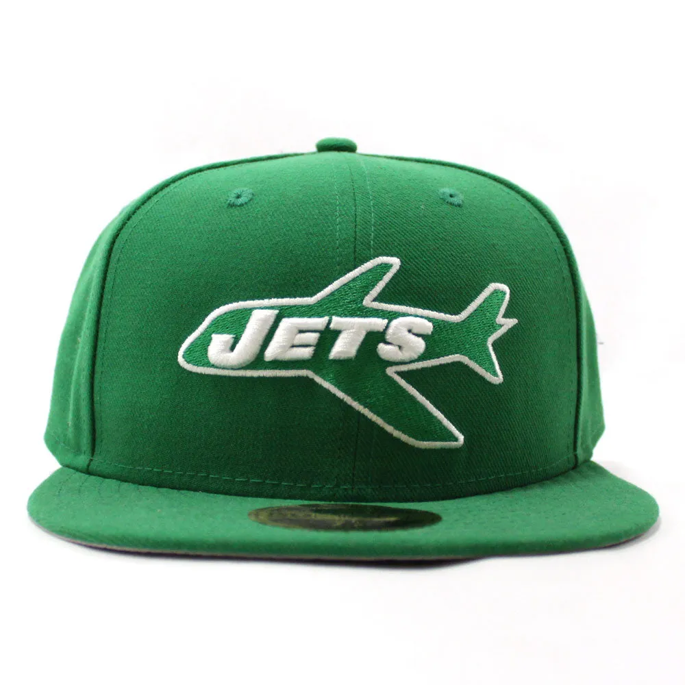 New York Jets 1960 Established New Era 59Fifty LOW Profile Fitted Hat (Green Gray Under Brim)