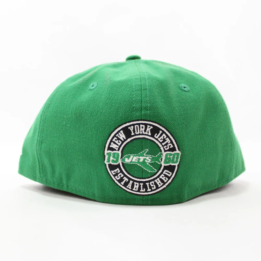 New York Jets 1960 Established New Era 59Fifty LOW Profile Fitted Hat (Green Gray Under Brim)