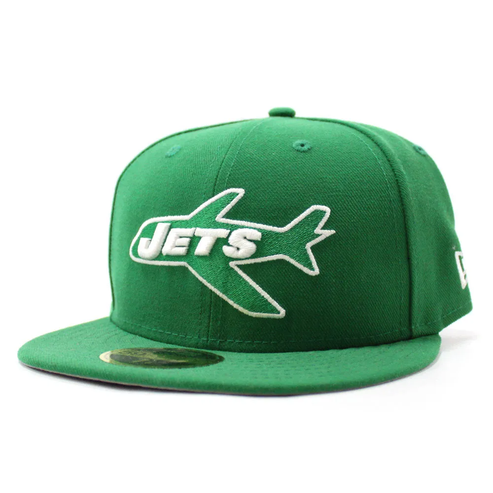 New York Jets 1960 Established New Era 59Fifty LOW Profile Fitted Hat (Green Gray Under Brim)