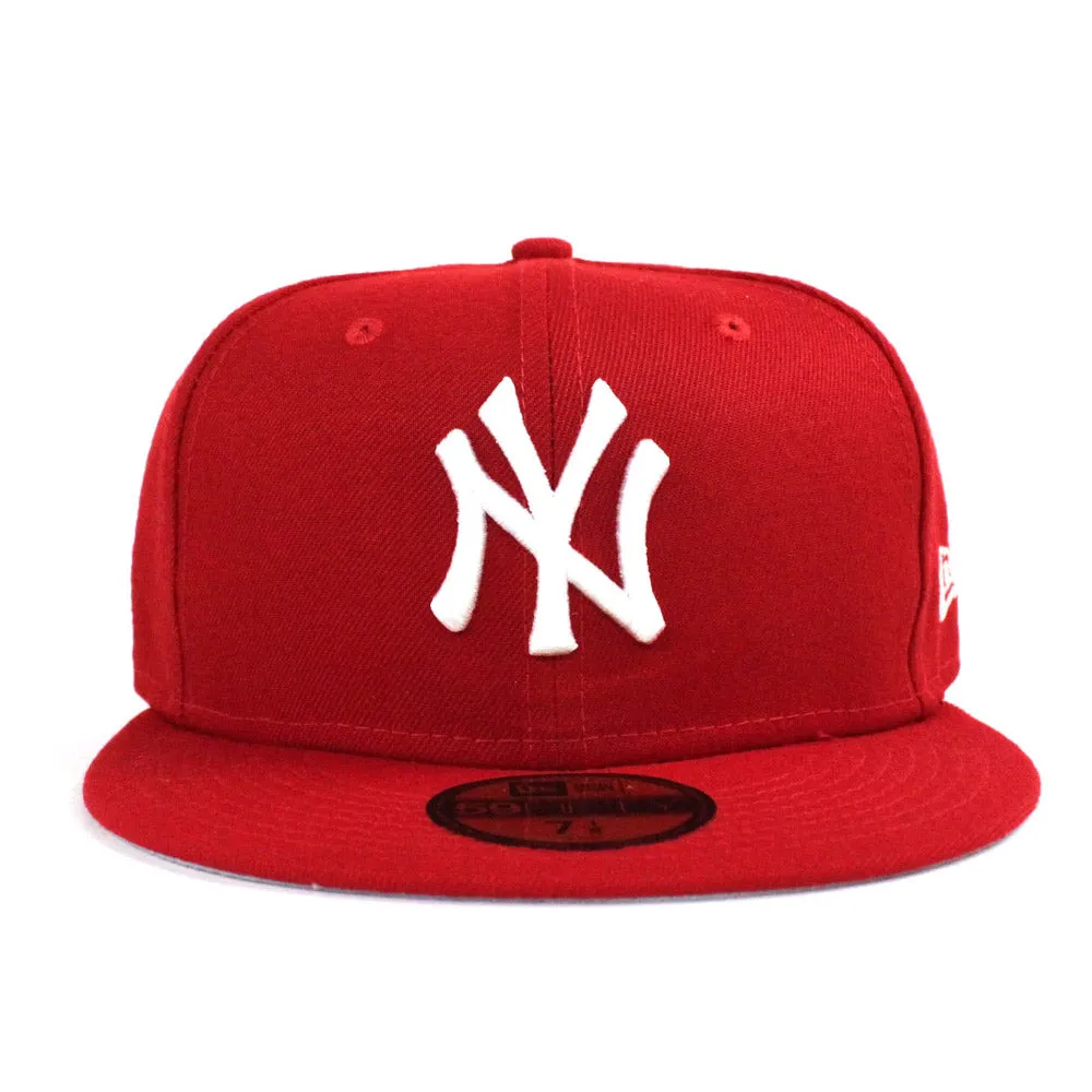 New York Yankees New Era 59Fifty Fitted Hat (Red Gray Under Brim)