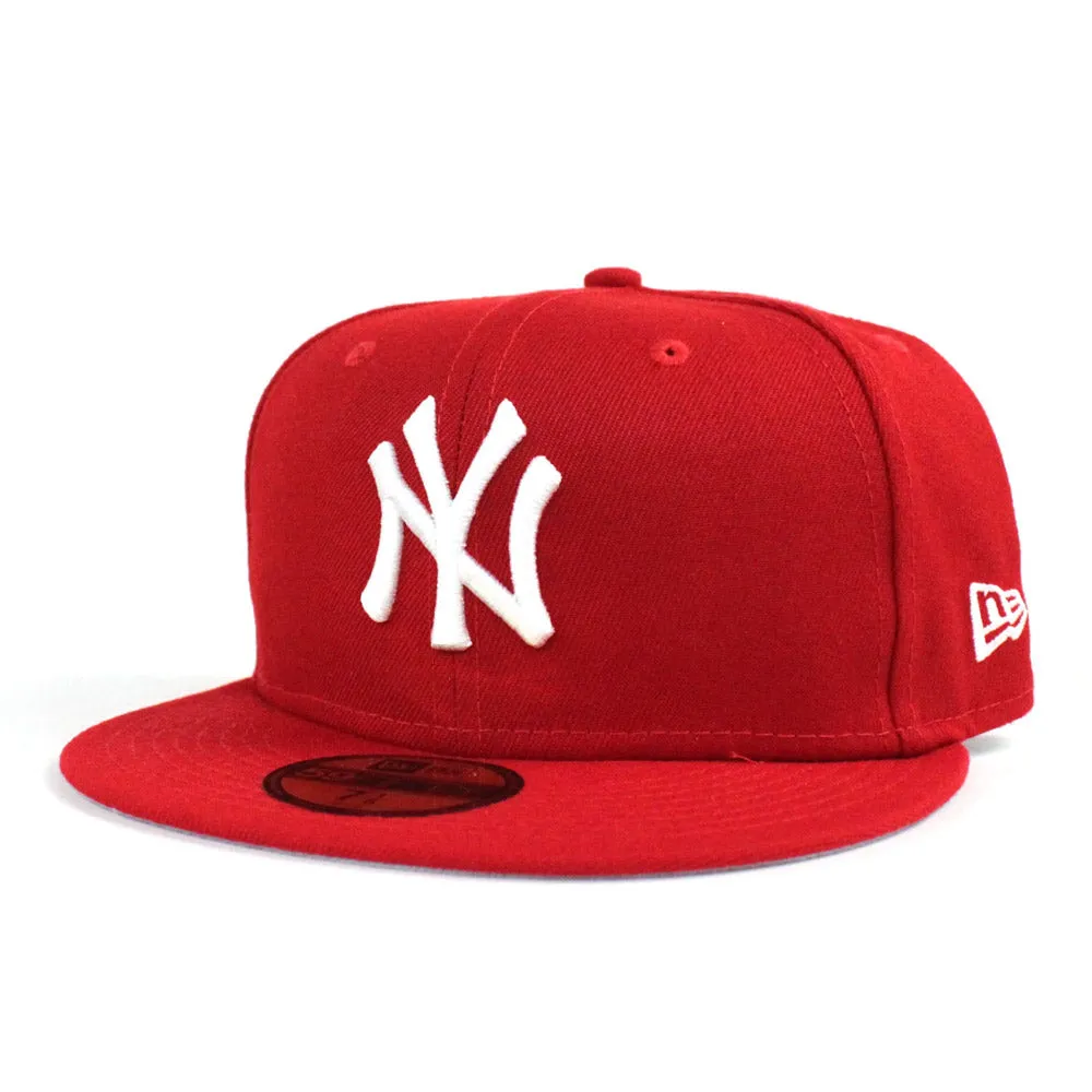New York Yankees New Era 59Fifty Fitted Hat (Red Gray Under Brim)