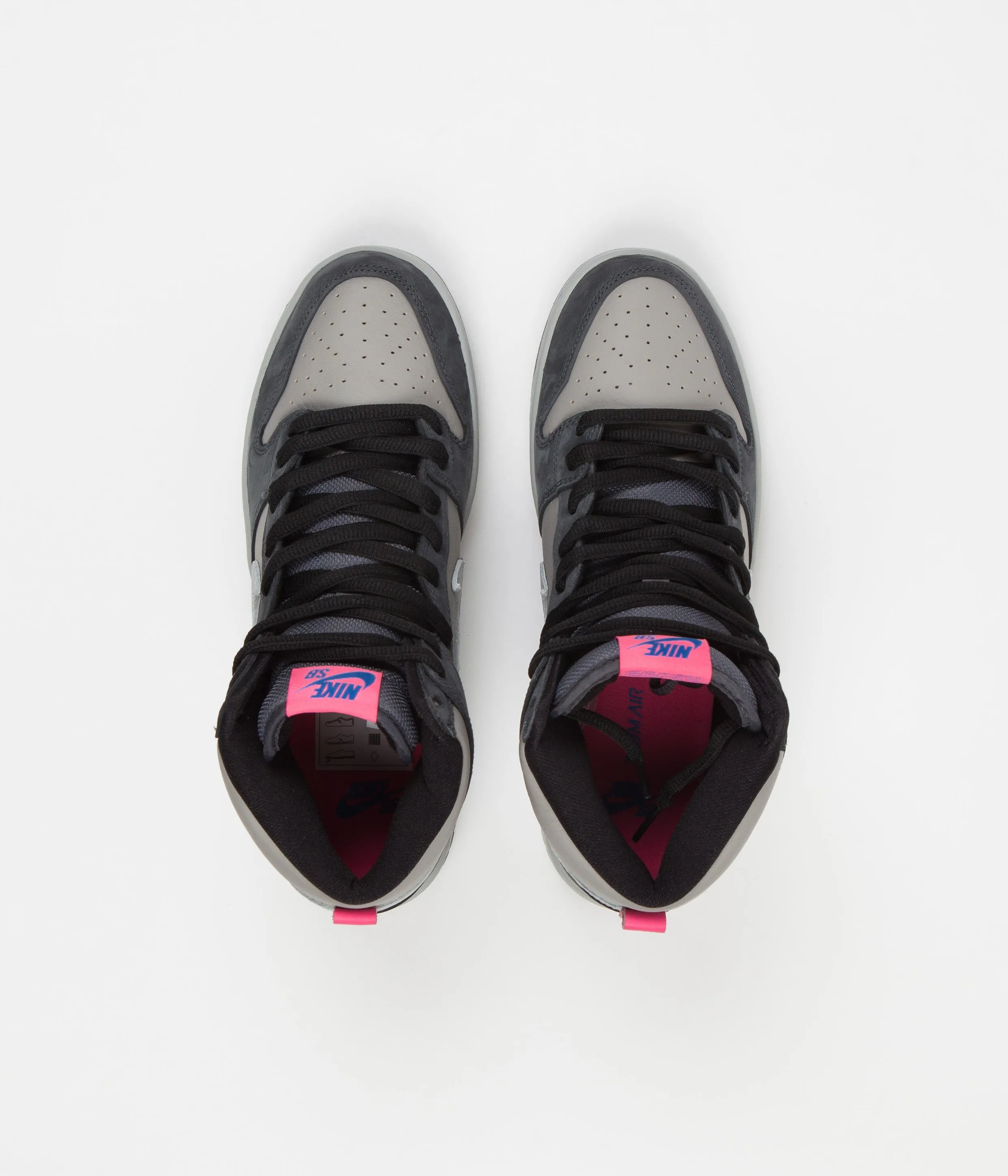 Nike SB Dunk High Pro 'ACG Superdome' Shoes - Flint Grey / Grey Fog - Medium Grey - Flamingo