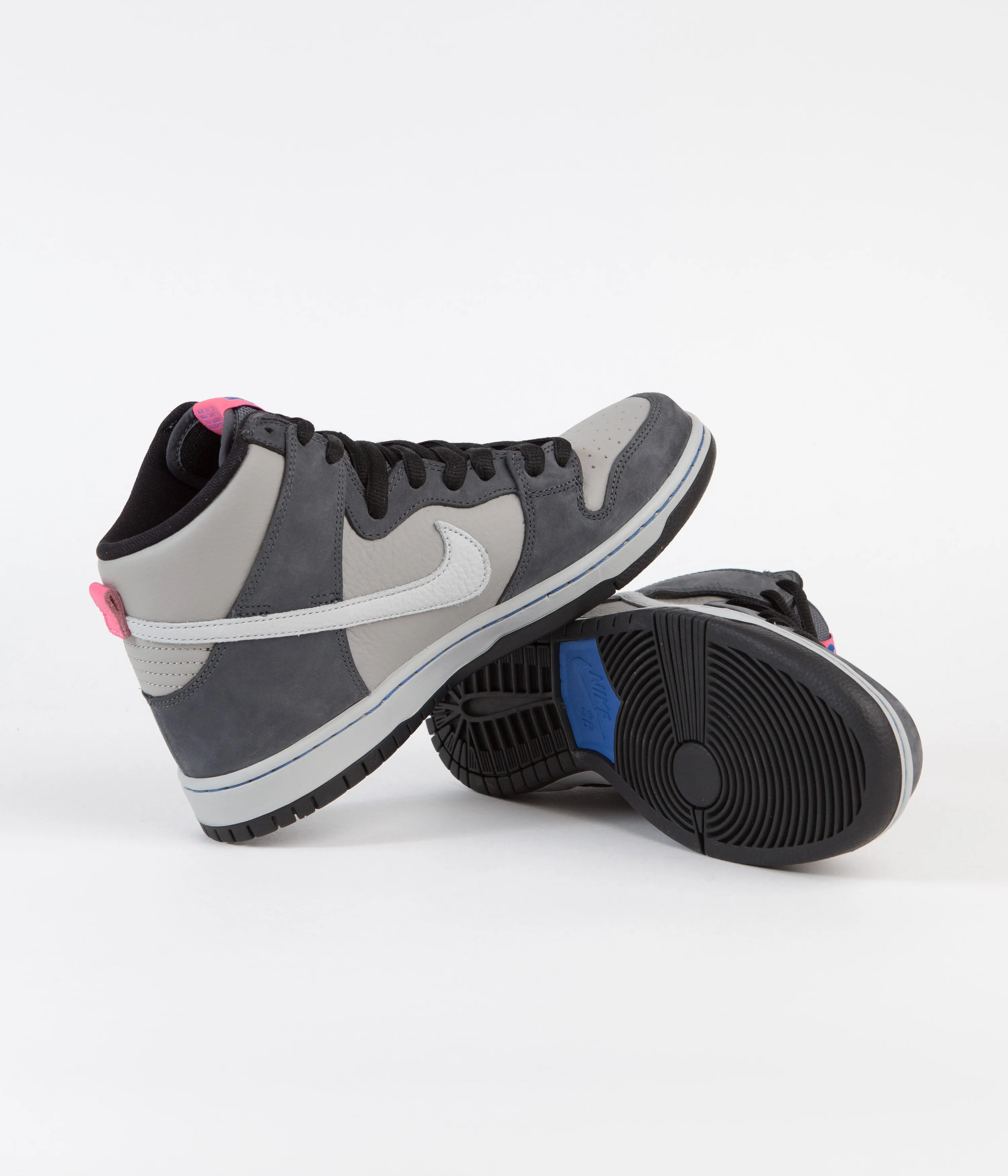 Nike SB Dunk High Pro 'ACG Superdome' Shoes - Flint Grey / Grey Fog - Medium Grey - Flamingo