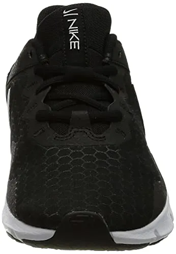Nike Women's W Legend Essential 2 Black/White-Pure Platinum Running Shoe-4 Kids UK (CQ9545-001)