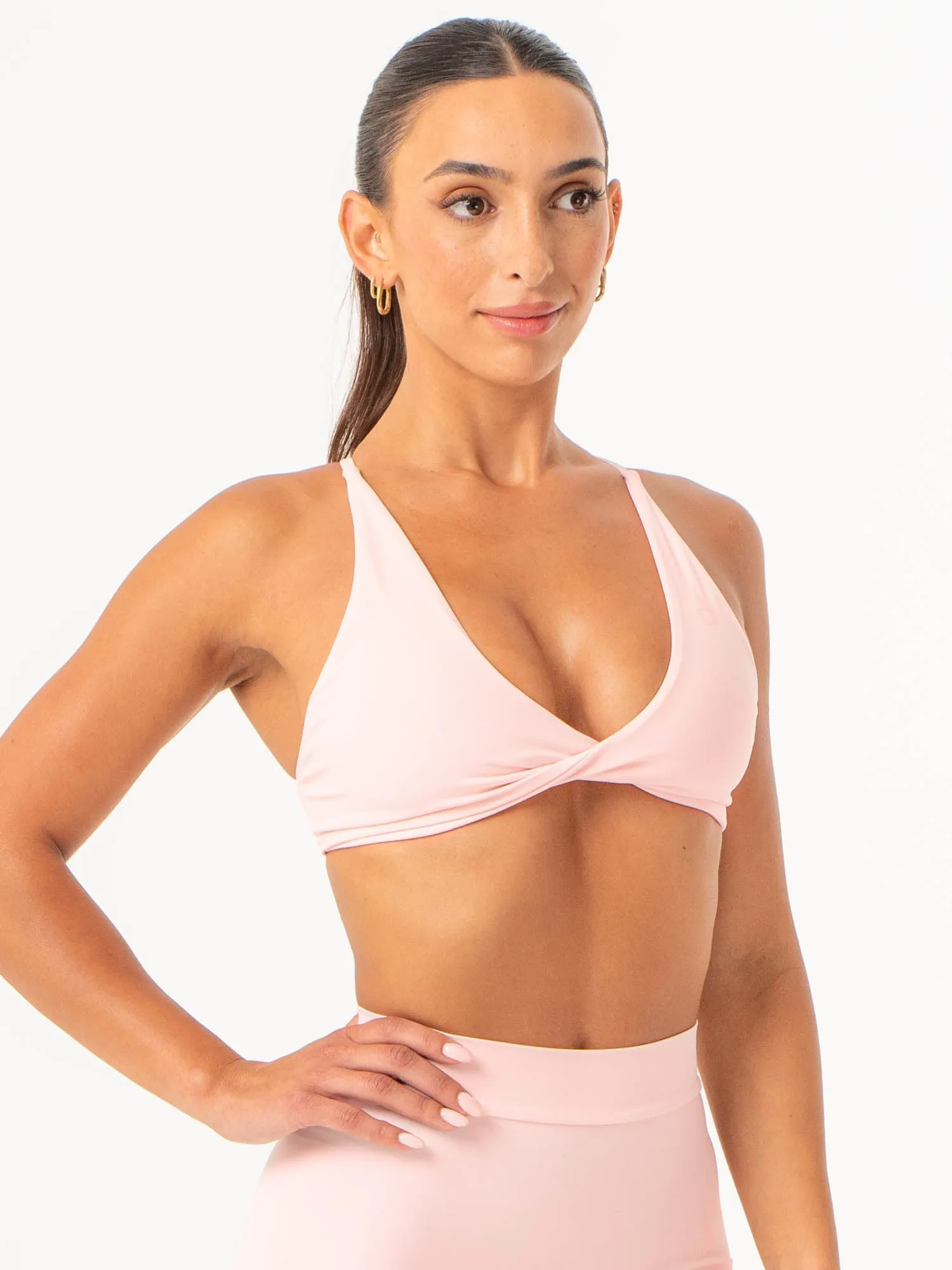NKD Twist Sports Bra - Pink Musk