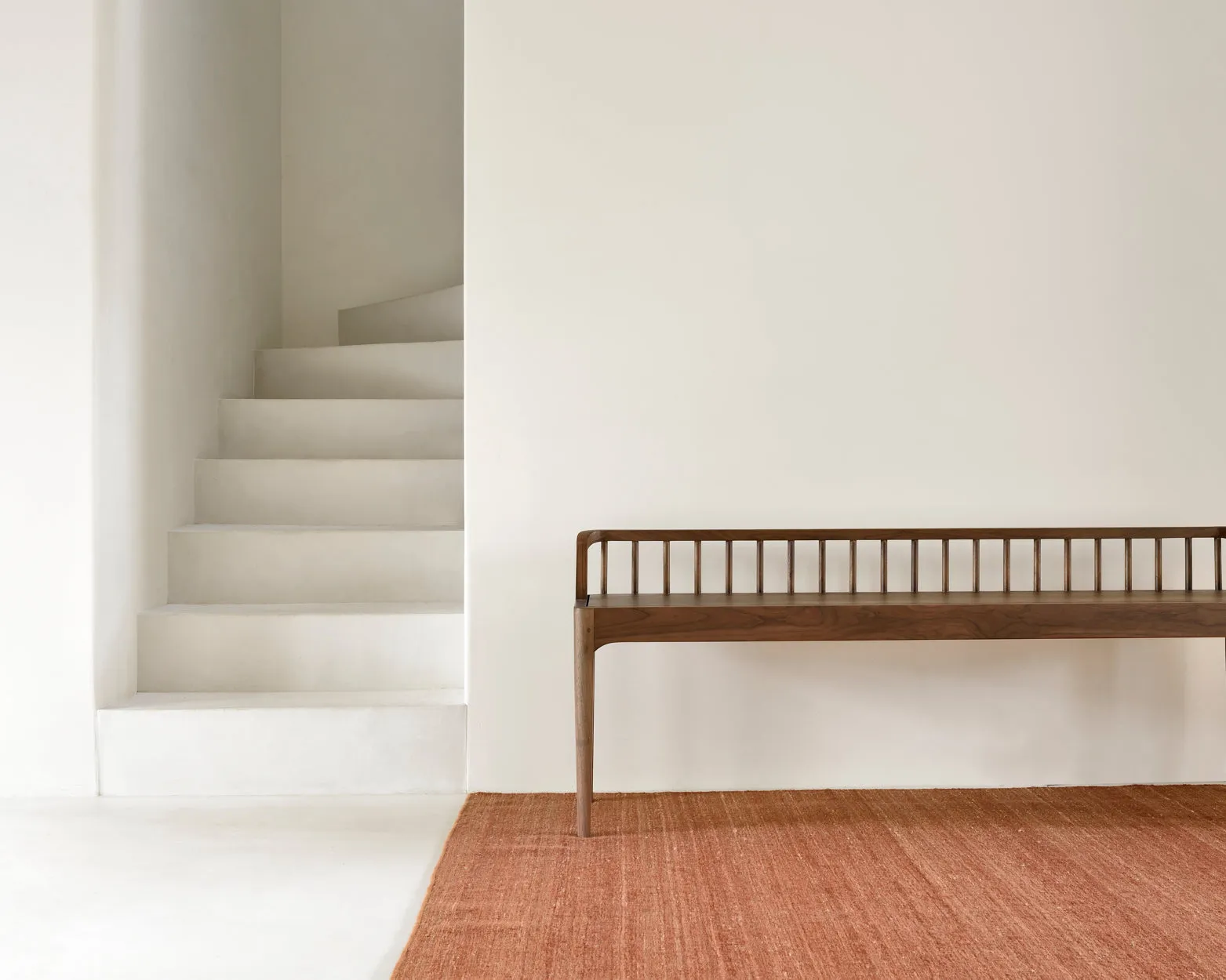 nomad kilim terracotta rug
