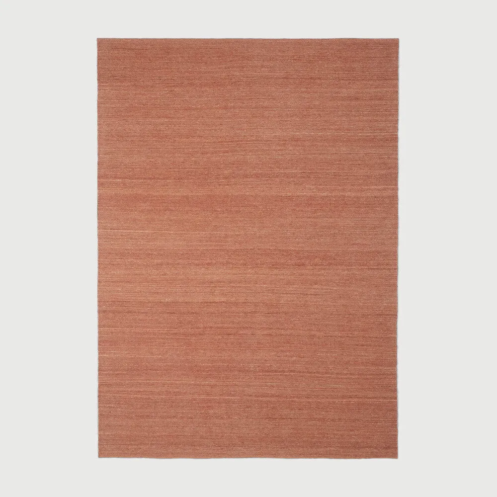nomad kilim terracotta rug
