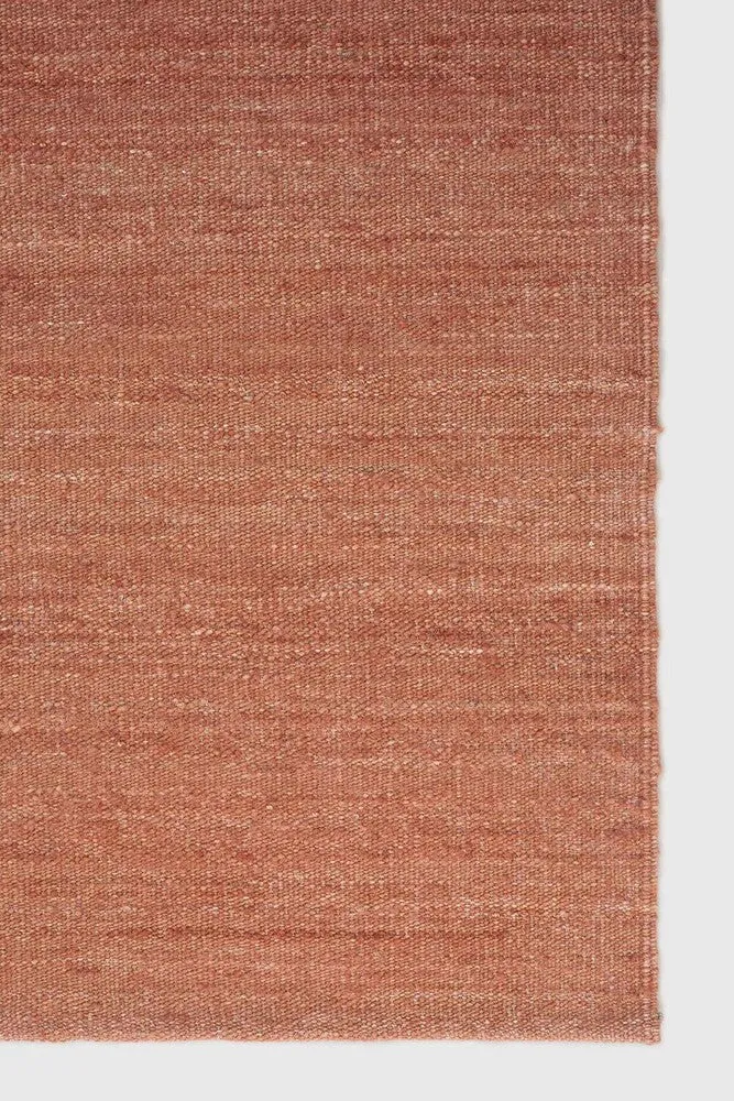 nomad kilim terracotta rug