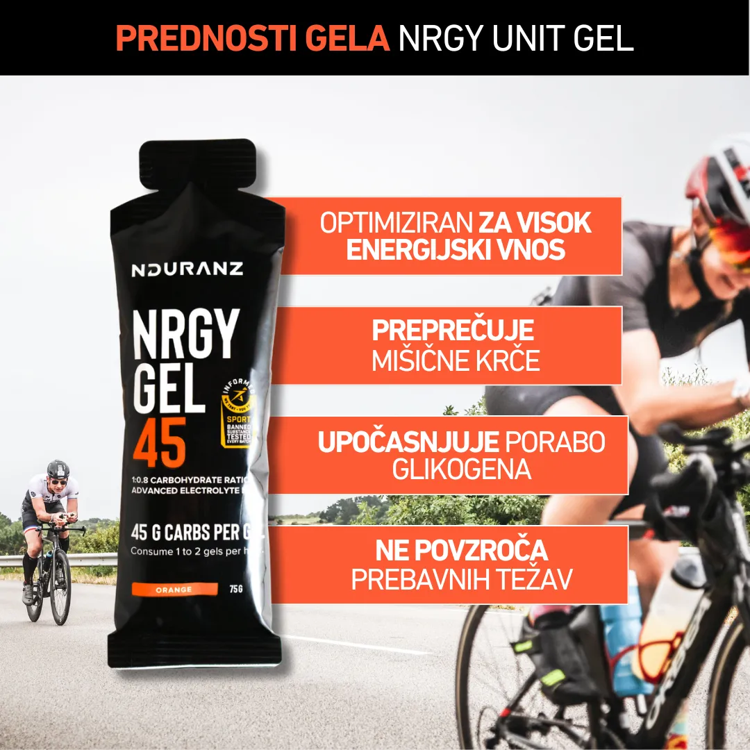 Nrgy Gel 45 (plastenka za večkratno polnjenje)   GRATIS Flaška za gel