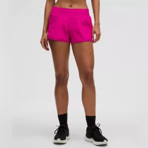 NWT Lululemon Hotty Hot High-Rise Lined Short 2.5&quot; - Ripened Raspberry - 6
