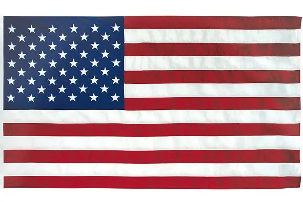 Nylon Outdoor USA Flag 3'x5' with Pole Hem