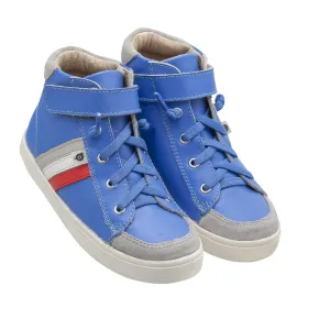 Old Soles Glambo High Top Neon Blue/Bright Red/Snow/Gris
