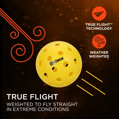 ONIX Pure 2 Outdoor Pickleball Single Ball (Yellow)