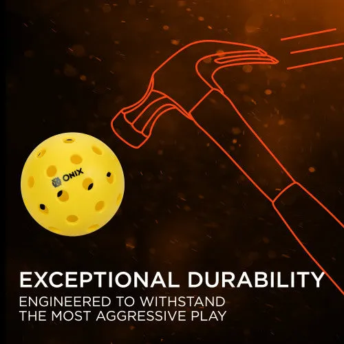 ONIX Pure 2 Outdoor Pickleball Single Ball (Yellow)