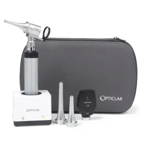 Opticlar - Standard Veterinary Diagnostic Set - 1 ADAPT Lithium Rechargeable Handle, Single Port Charger