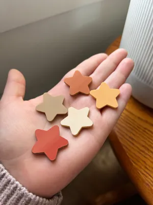 Orange Star Charms