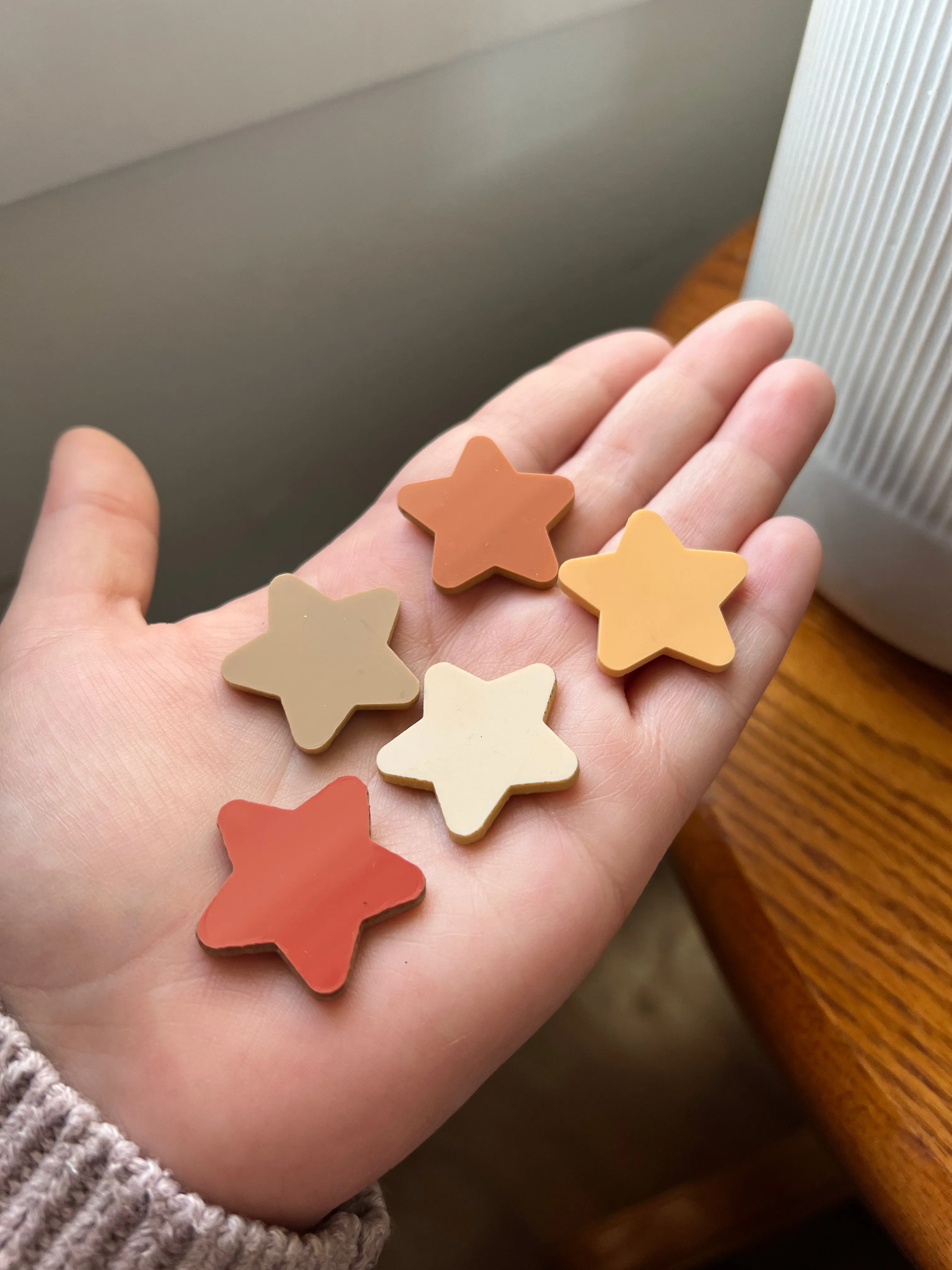 Orange Star Charms
