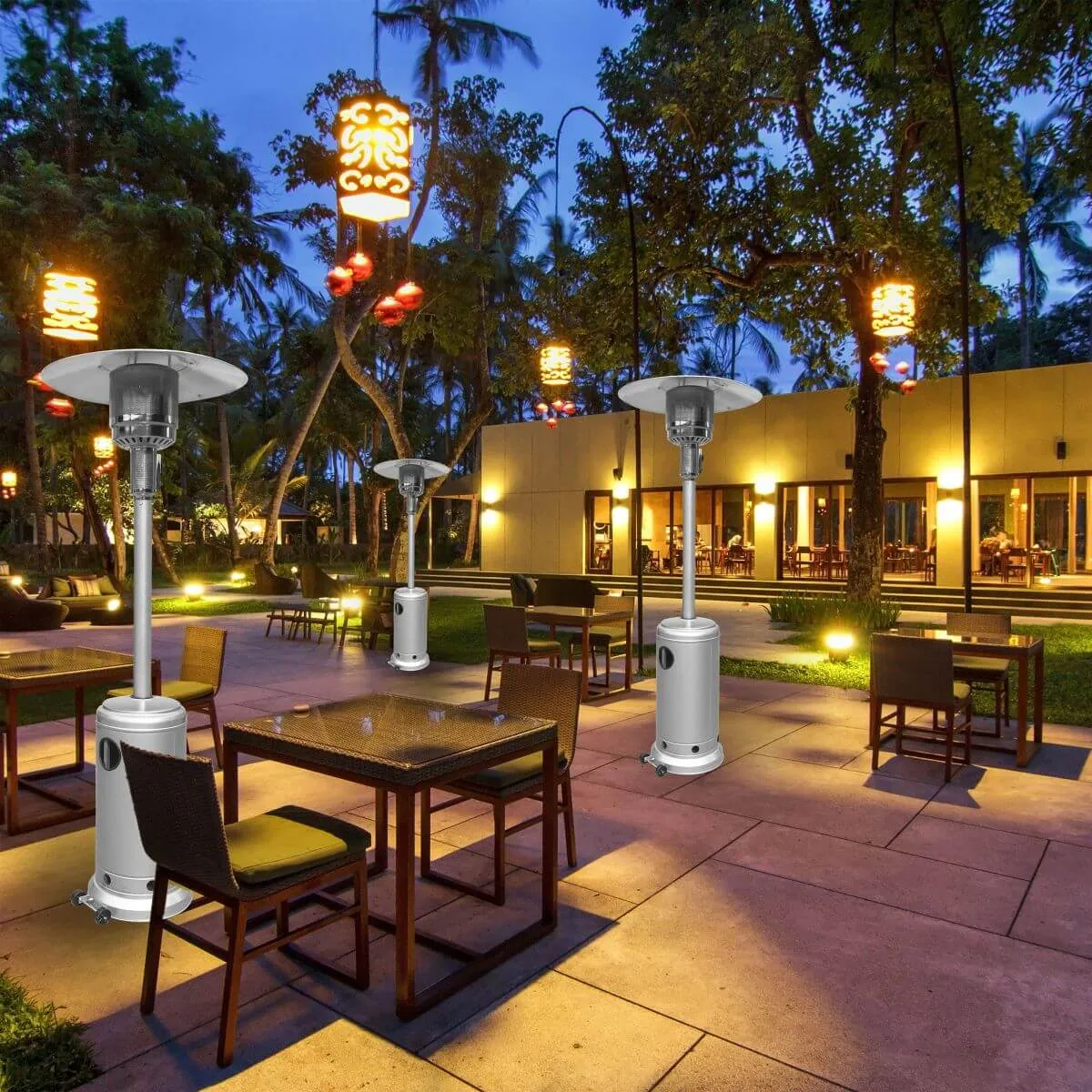 Outdoor Propane Patio Heater with Adjustable Thermostat I SPAFAIR