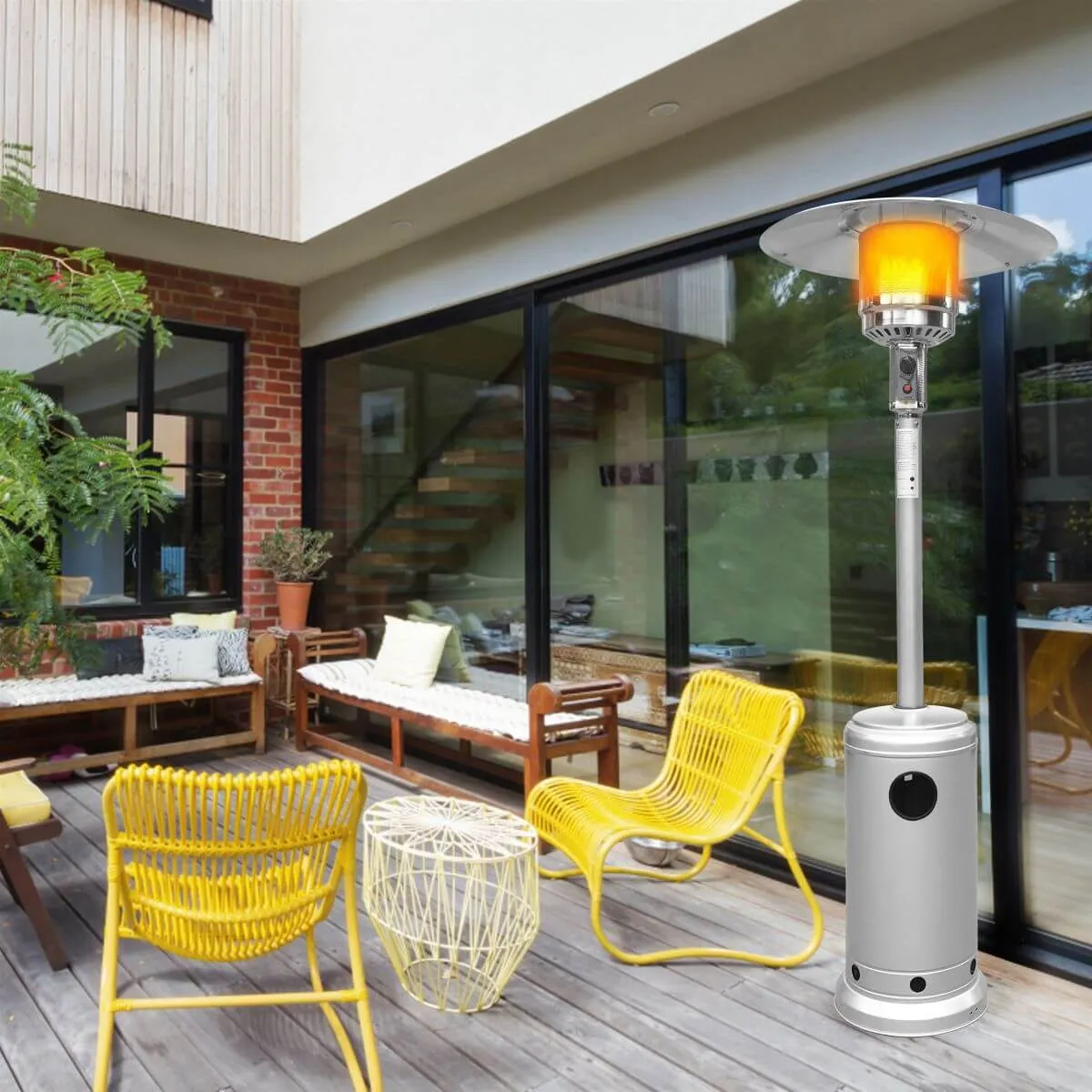 Outdoor Propane Patio Heater with Adjustable Thermostat I SPAFAIR