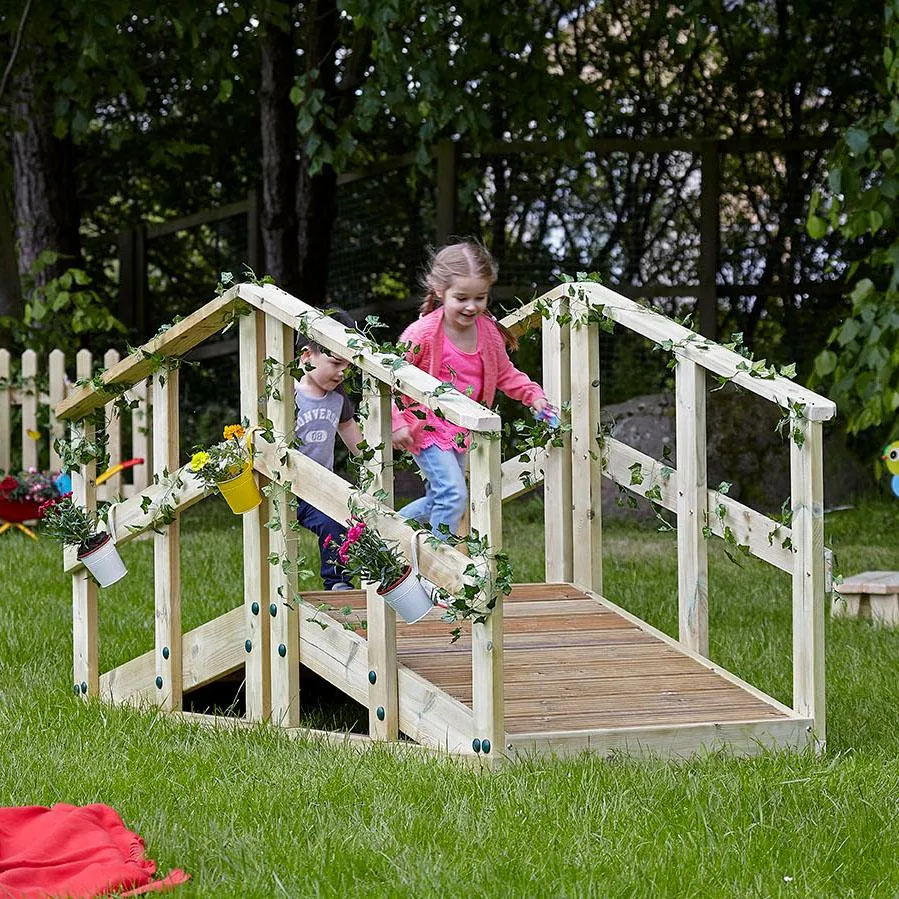 Outdoor Wooden Troll Bridge