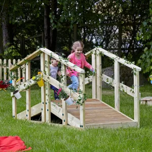 Outdoor Wooden Troll Bridge
