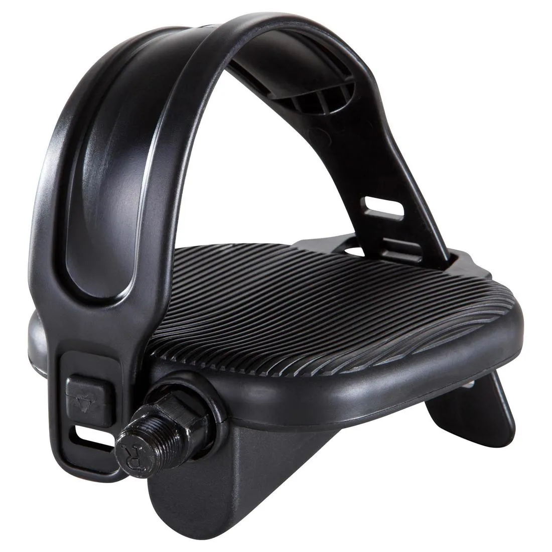 Pair of Standard Exercise Bike Pedals - Black