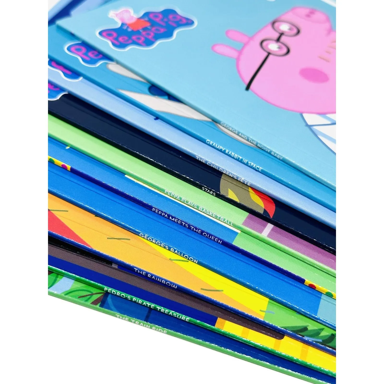 Peppa Pig Yellow Bag 10 Books Collection Set including CD (The Train Ride, Pedro’s Pirate Treasure)