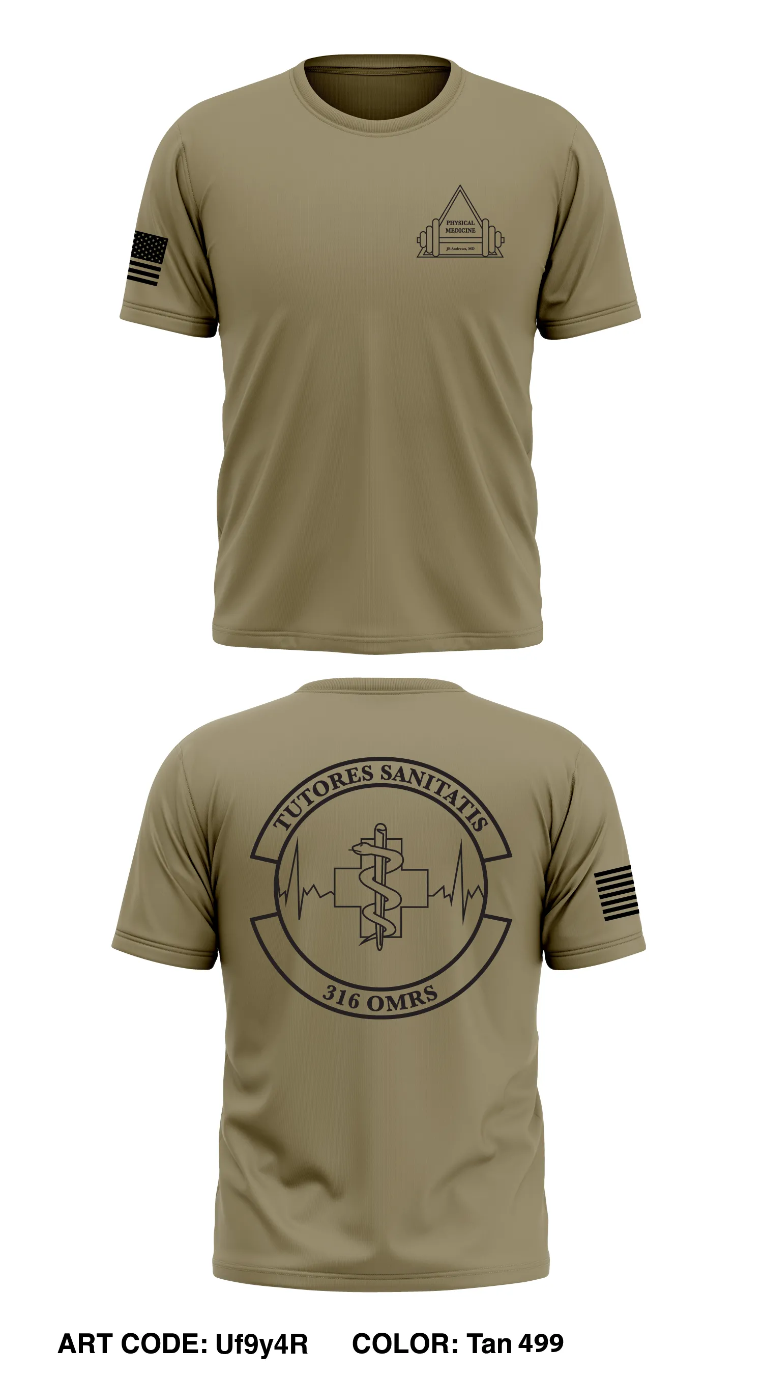 Physical Medicine, 316 OMRS Core Men's SS Performance Tee - Uf9y4R