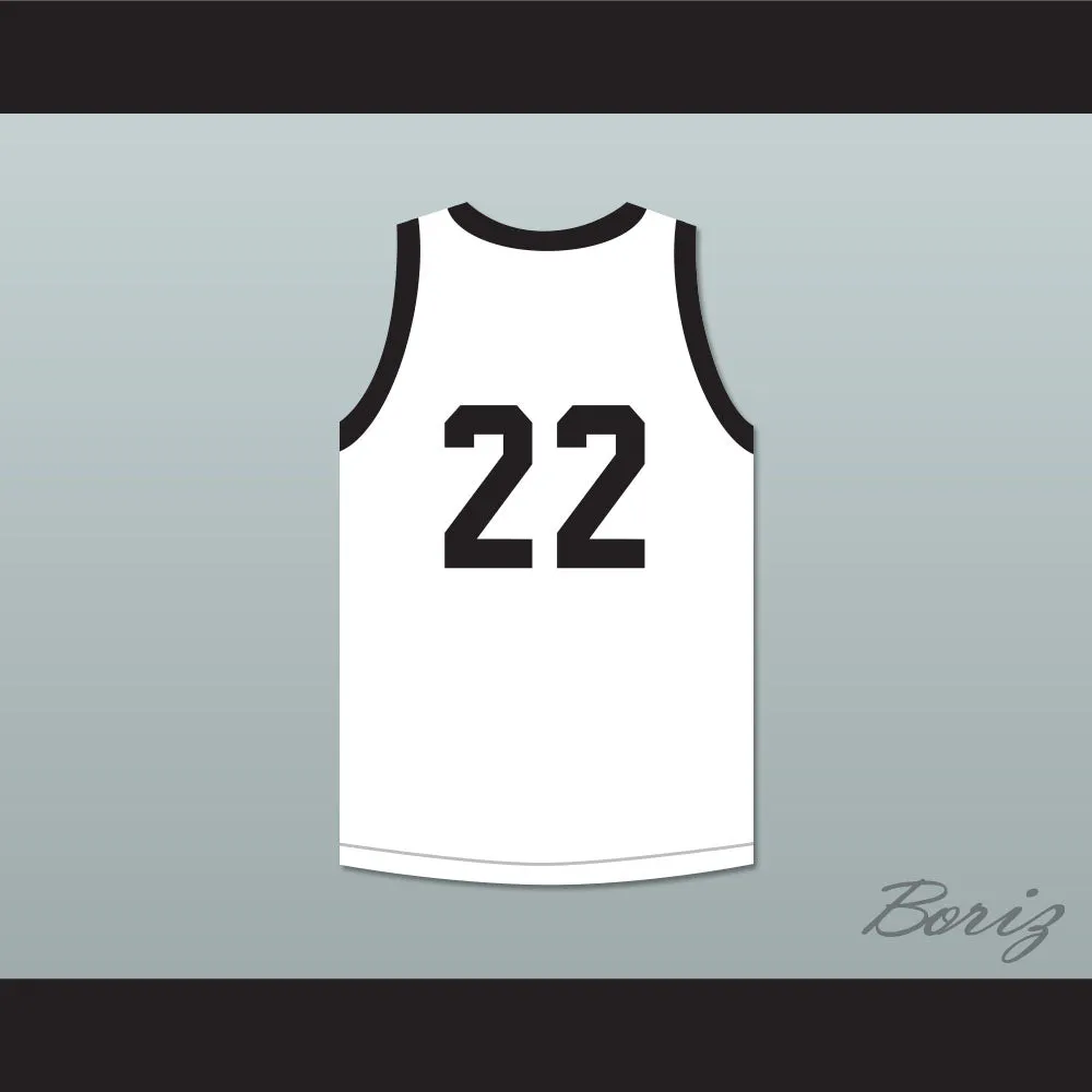 Player 22 Williston High School Coyotes White Basketball Jersey