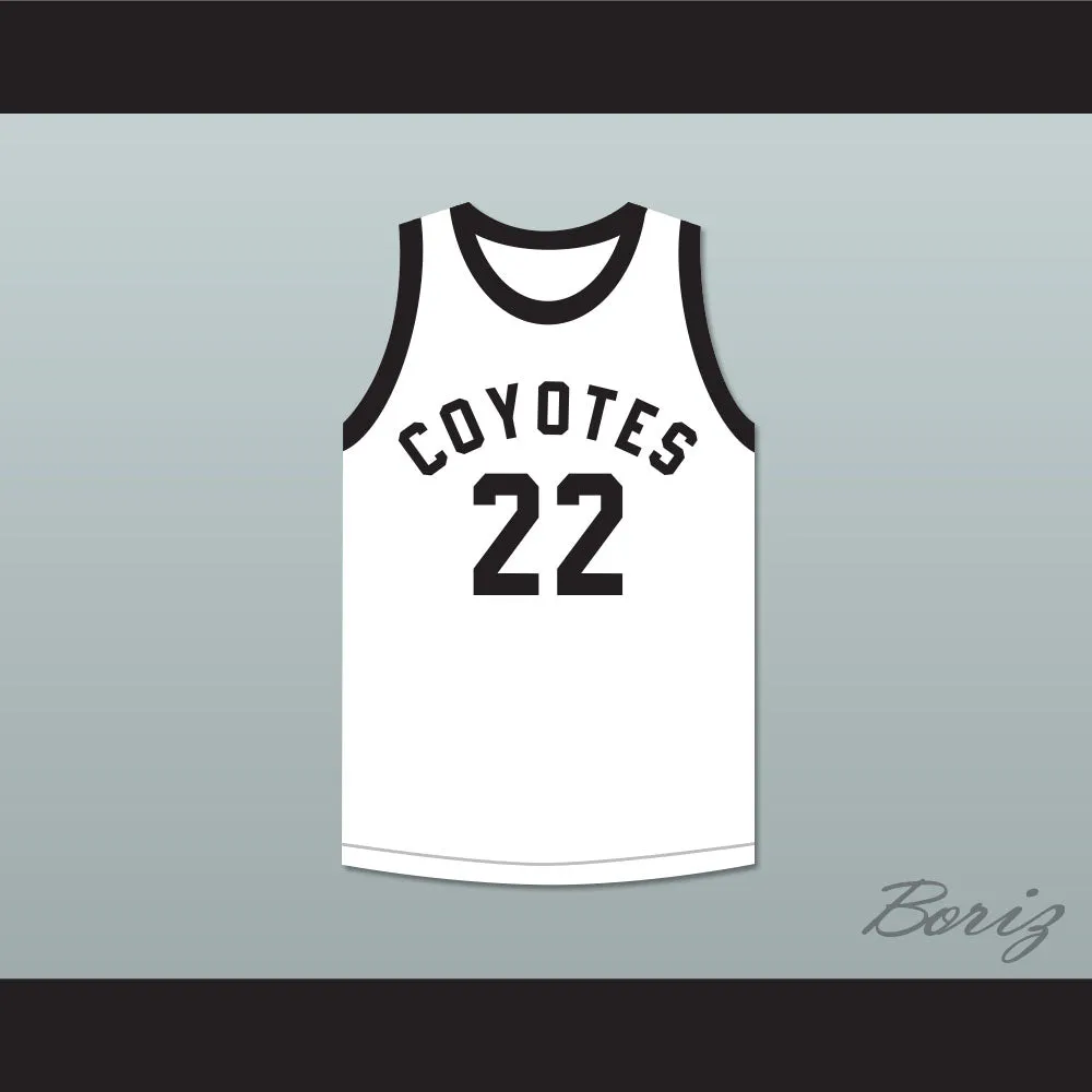 Player 22 Williston High School Coyotes White Basketball Jersey