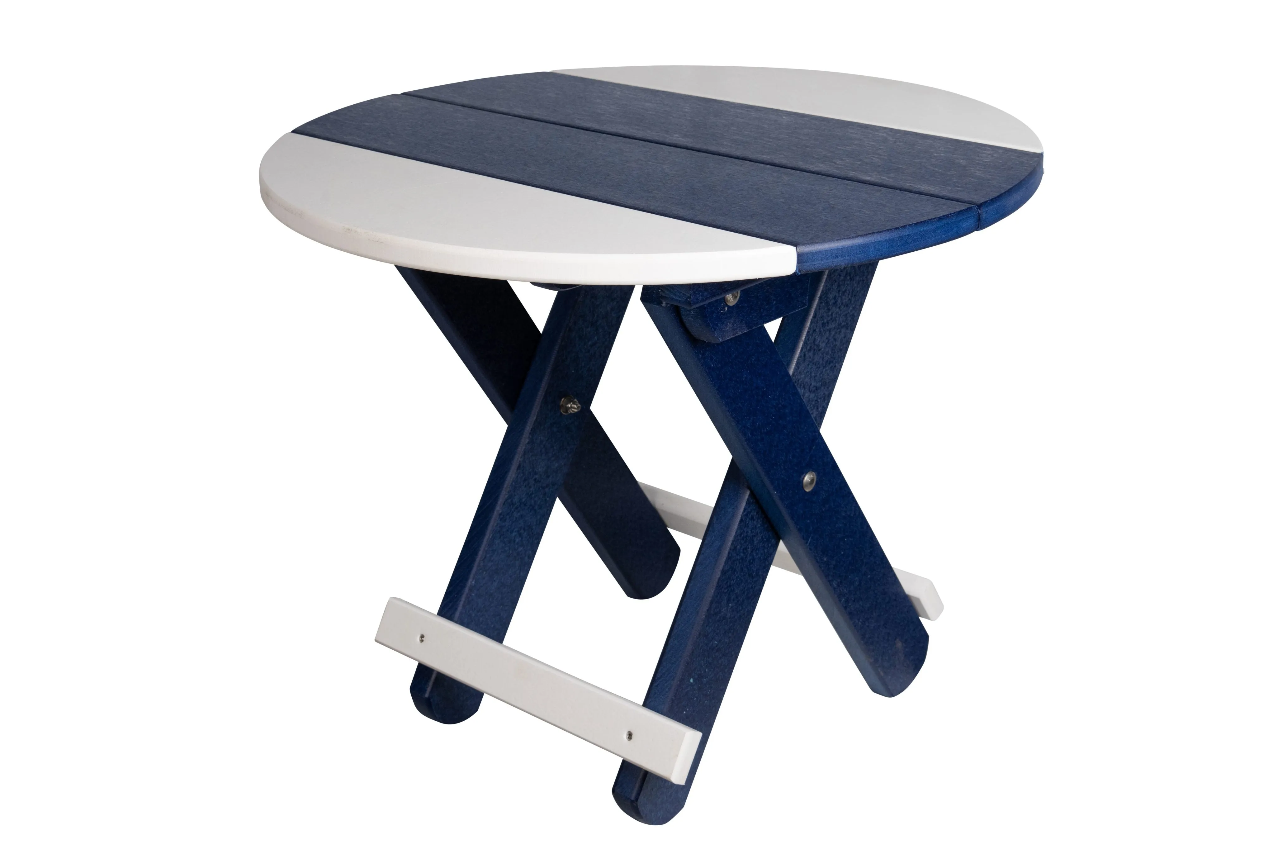 Poly Round Folding End Tables