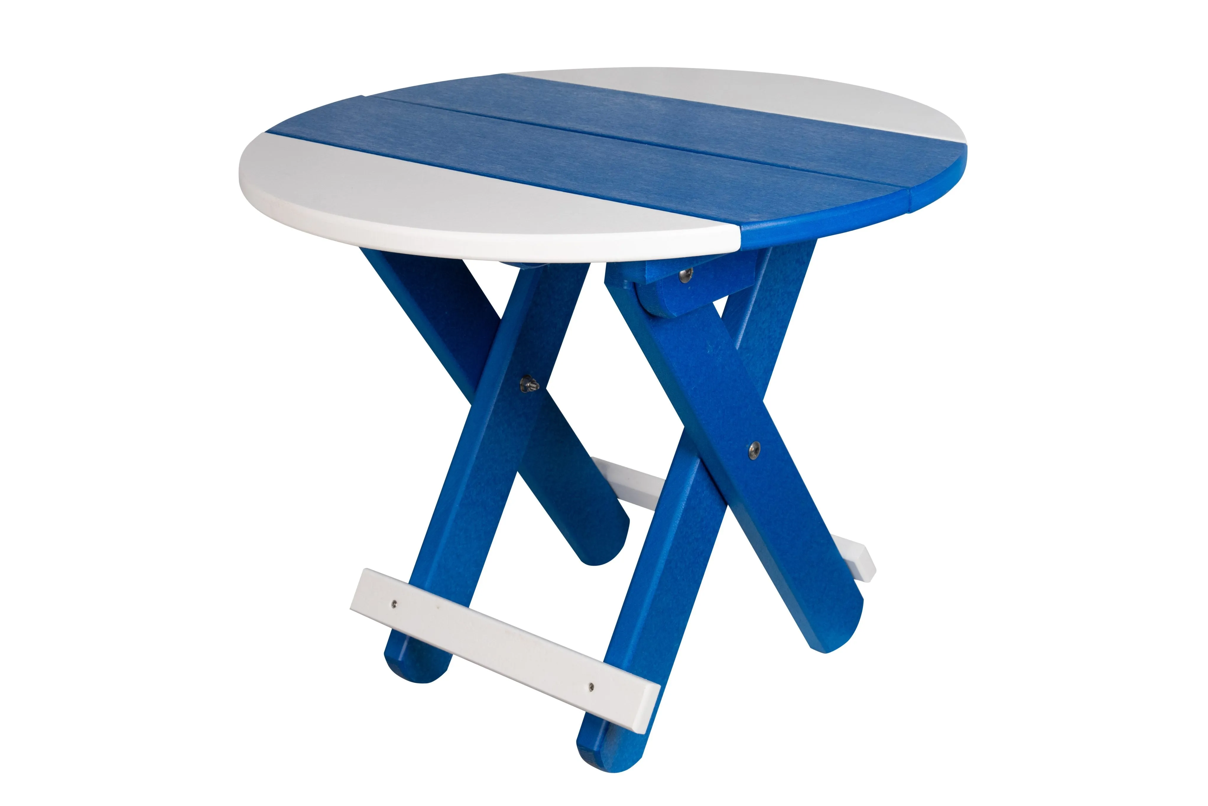 Poly Round Folding End Tables