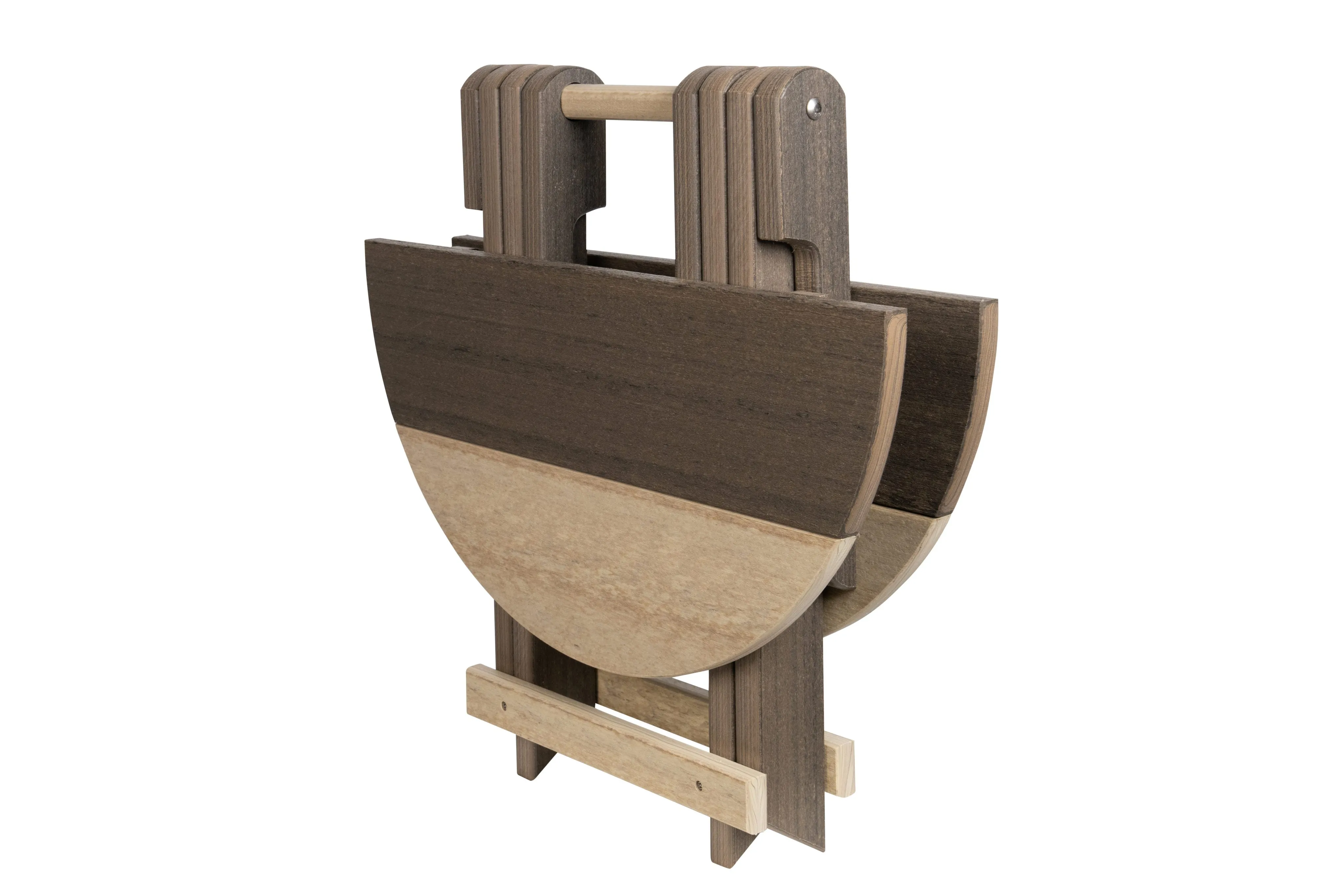 Poly Round Folding End Tables