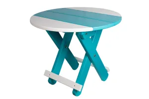 Poly Round Folding End Tables