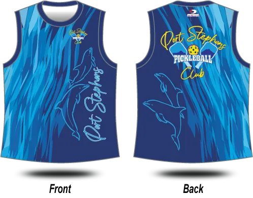 PORT STEPHENS PICKLEBALL CLUB - Singlets