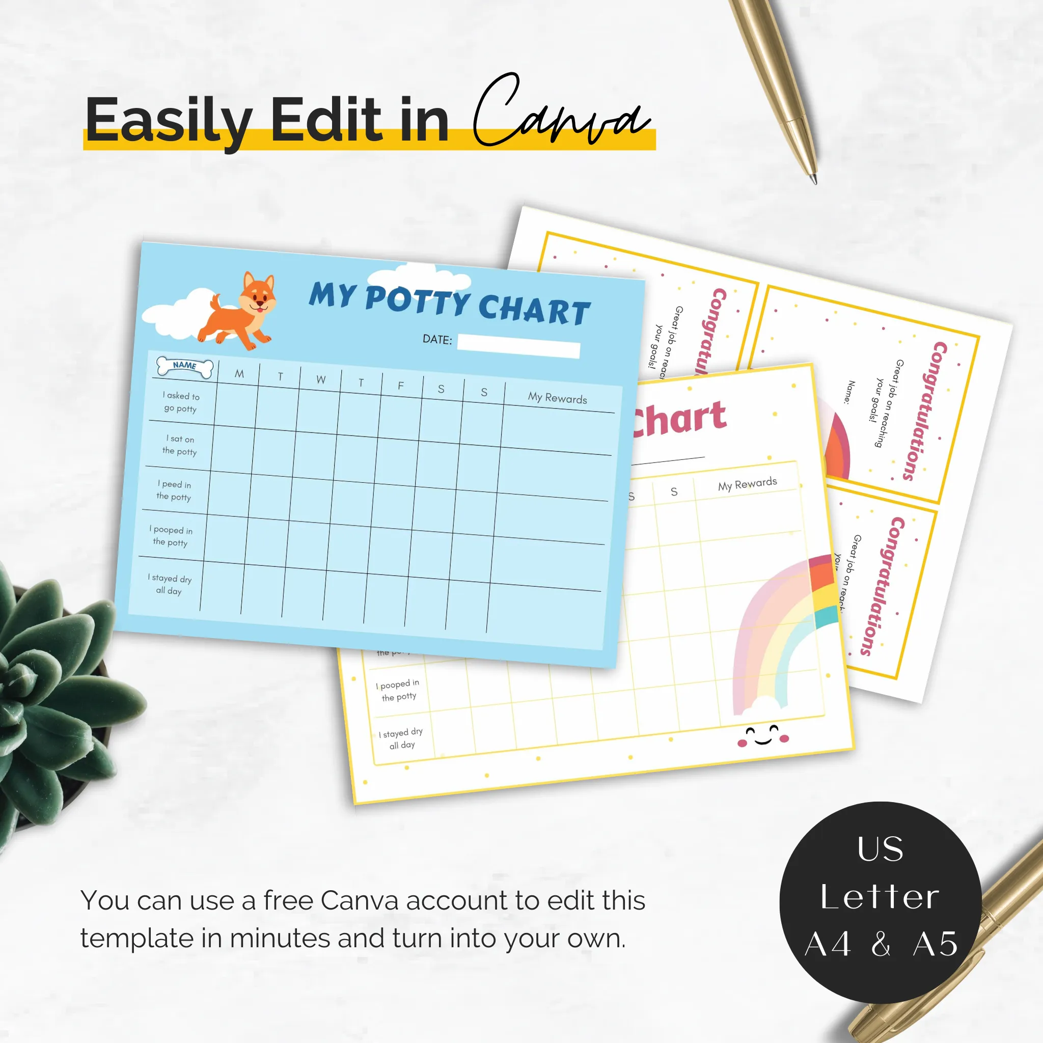 Potty Training Templates