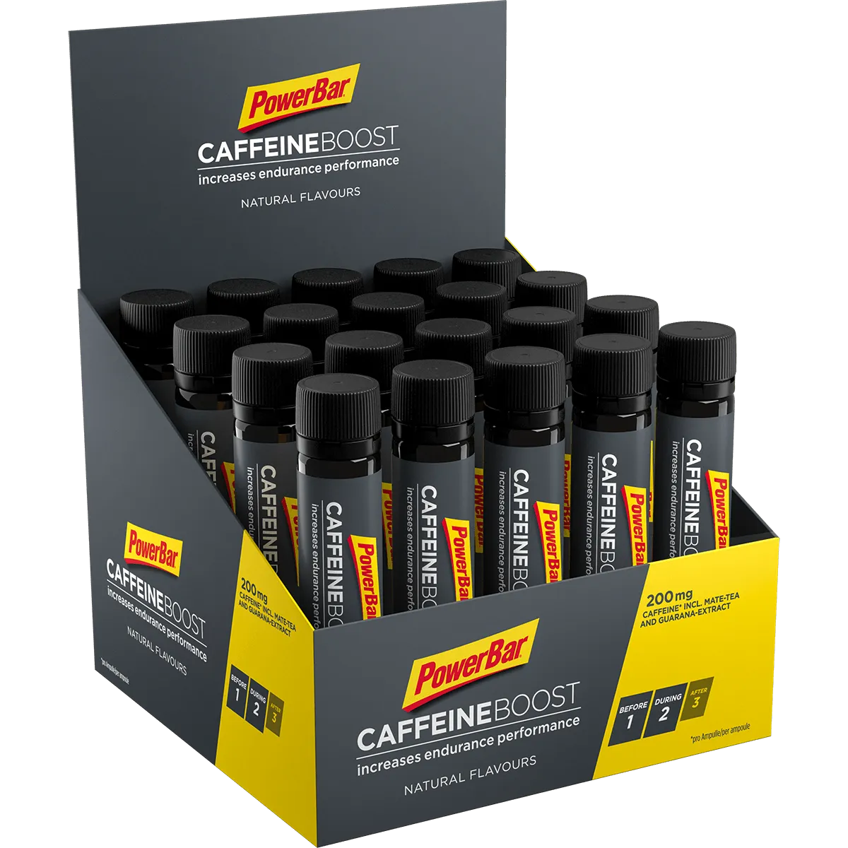 PowerBar Caffeine Boost - 20 x 25ml Ampoules with 200mg Caffeine