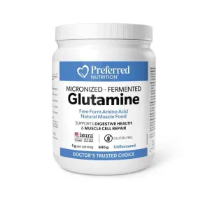 Preferred Nutrition Fermented Micronized L-Glutamine 600 Grams