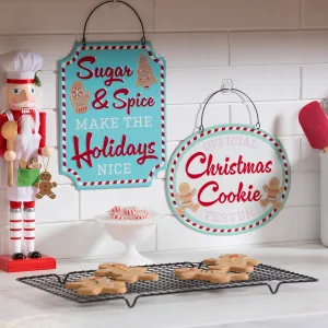 Printed Metal Hanging Gingerbread Cottage Sign,p4905
