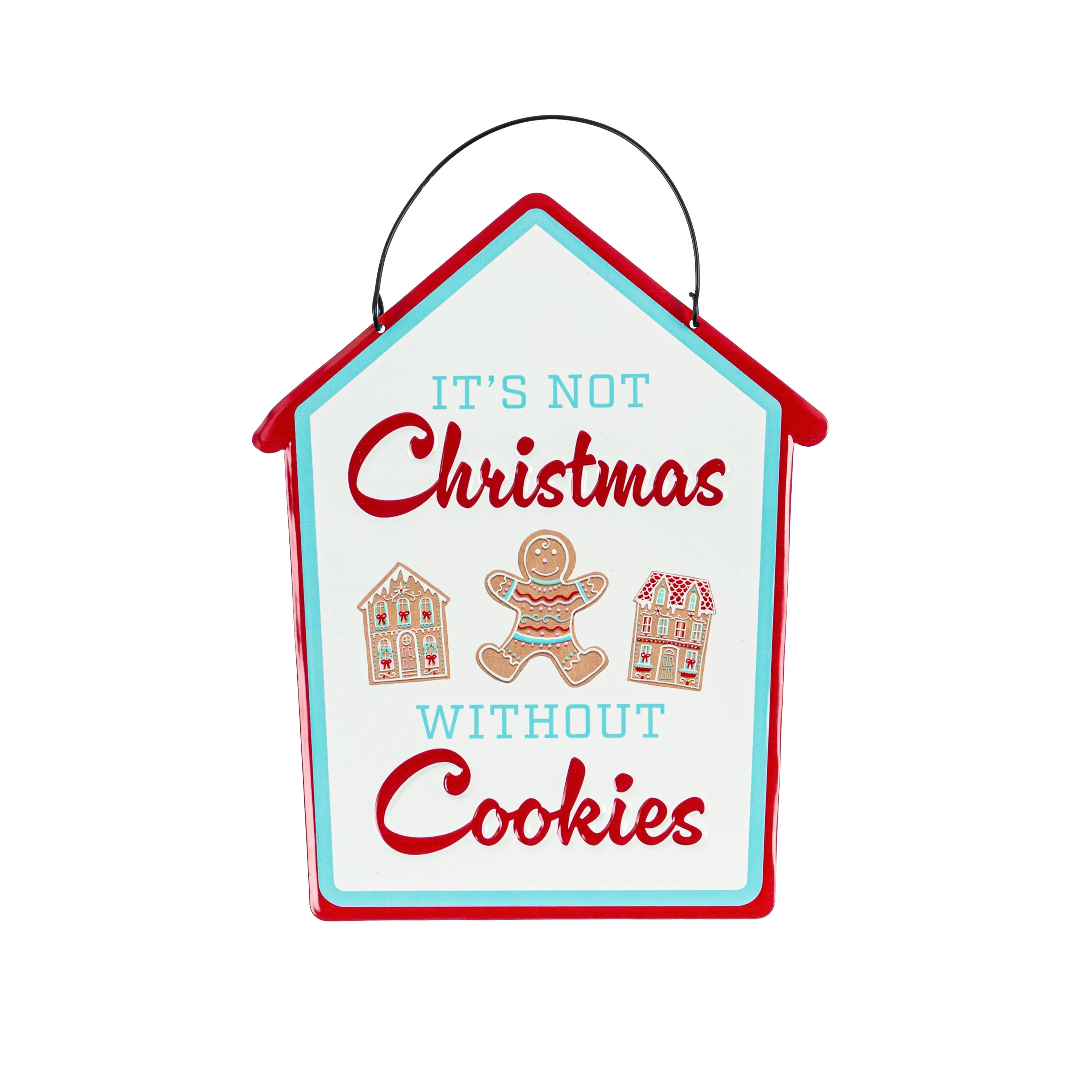 Printed Metal Hanging Gingerbread Cottage Sign,p4905