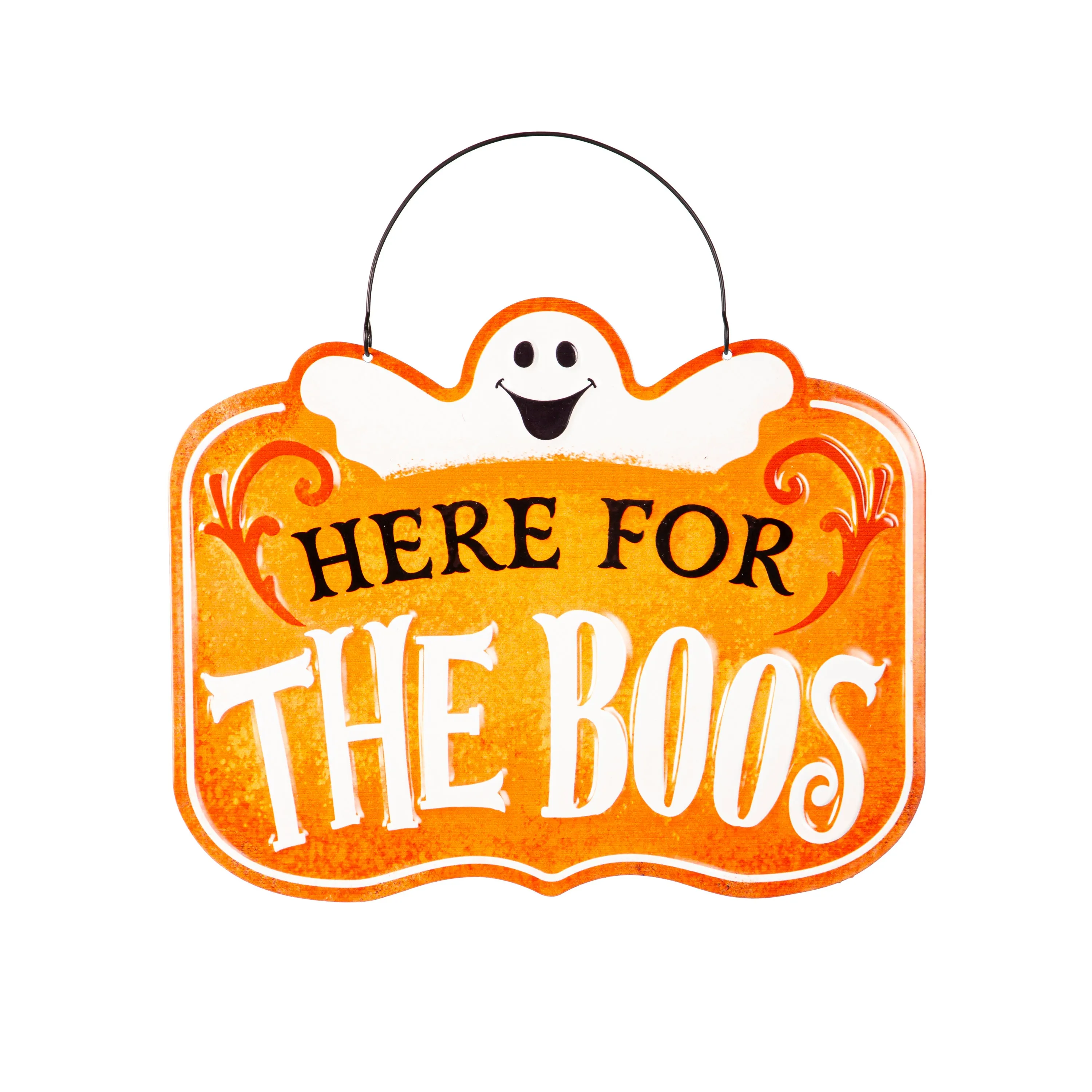 Printed Metal Hanging Halloween Sign,p4746