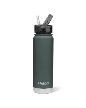 Project Pargo 750mL Insulated Bottle w/ Straw Lid - BBQ Charcoal
